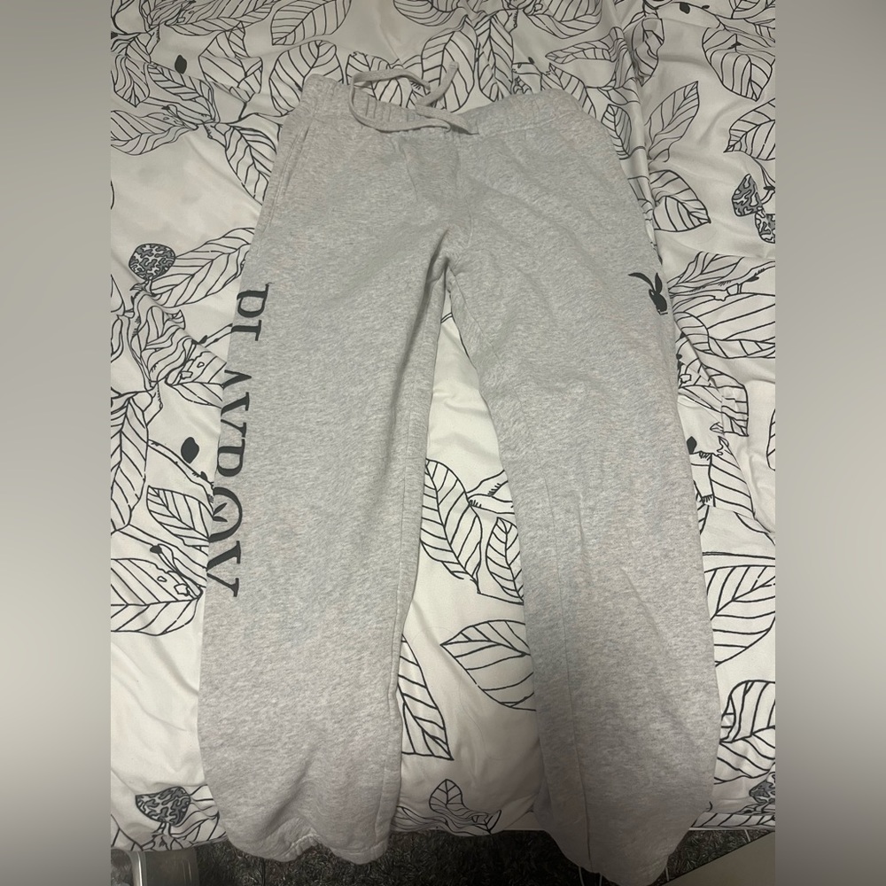 Playboy grey joggers 😁
